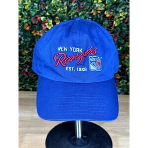 New York Rangers NHL Fanatics Hat Cap Blue Red White Adjustable Womens NEW NWOT